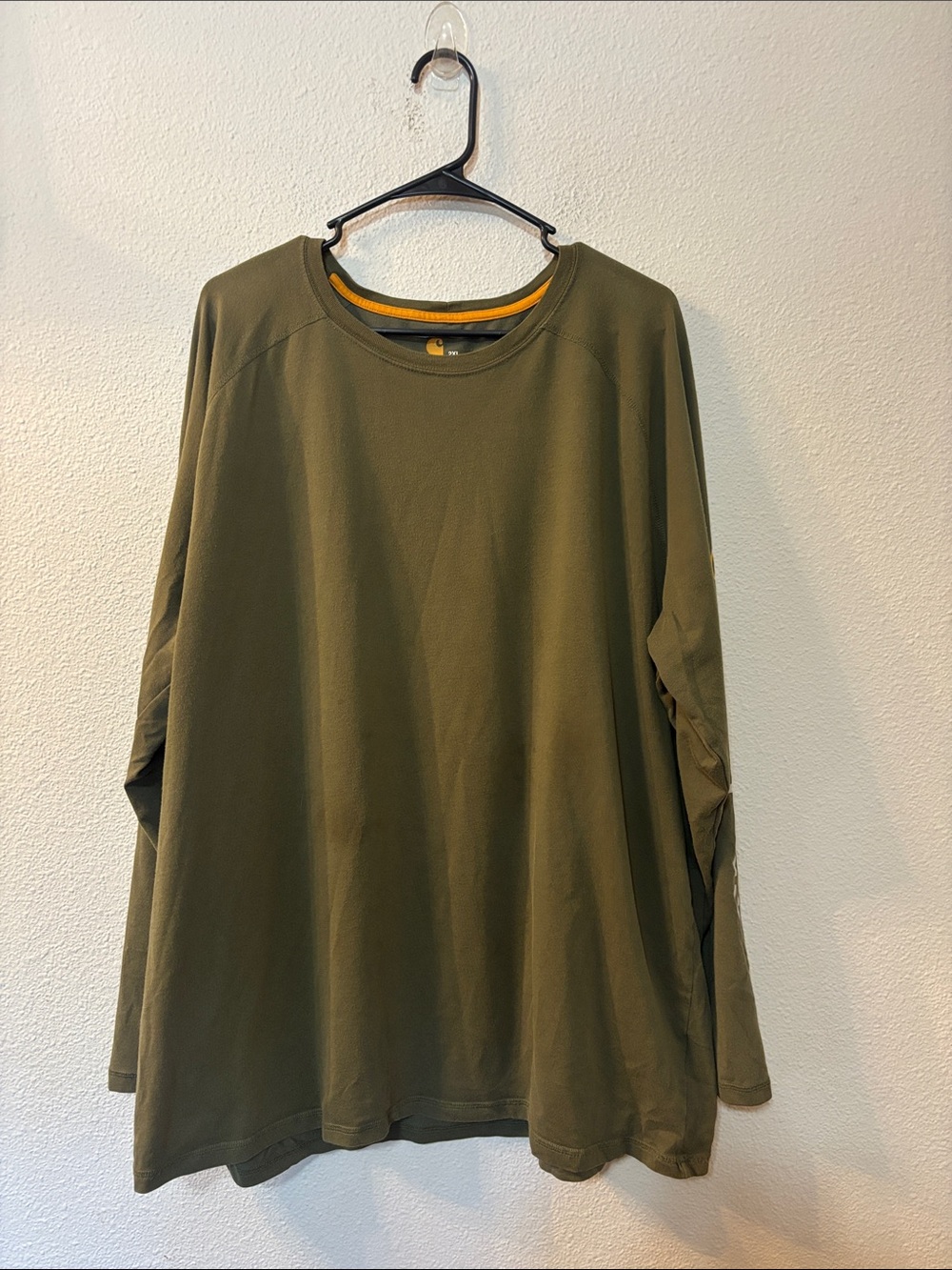 Carhartt Olive Green Long Sleeve Crewneck Shirt